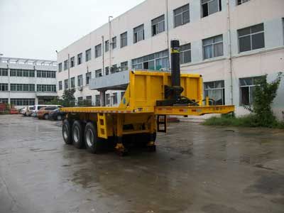 Jilu Hengchi  PG9405ZZXP Flat dump semi-trailer