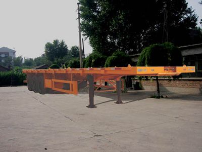 Zhang Tuo license plate car ZTC9380TJZP Container flatbed semi-trailer