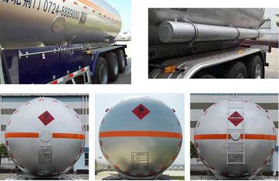 Hongtu  HT9408GYQ4A Semi trailer for liquefied gas transportation