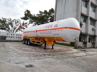 Jiuyuan  KP9405GDYTD Low temperature liquid transport semi-trailer