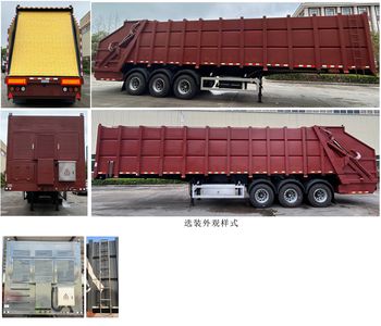 Longxinghui  HLV9400ZYS Compressed garbage semi-trailer