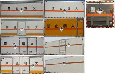 Jiangte brand automobiles JDF5070XZWHFC5 Miscellaneous dangerous goods box transport vehicle