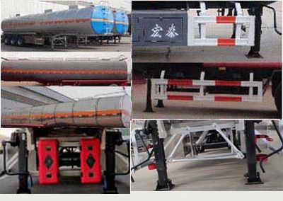 Zhengkang Hongtai brand automobiles HHT9405GRYA Flammable liquid tank transport semi-trailer