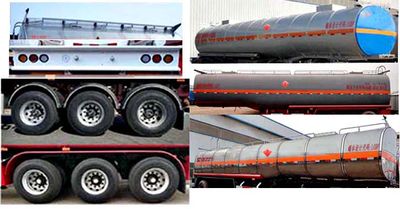 Zhengkang Hongtai brand automobiles HHT9405GRYA Flammable liquid tank transport semi-trailer