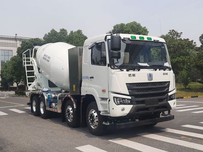 Remote license plate car HN5311GJBN41C1BEVY Pure electric concrete mixing and transportation vehicle