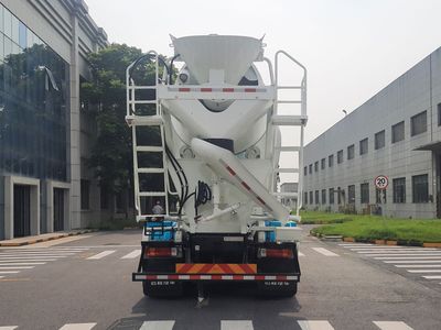 Remote license plate car HN5311GJBN41C1BEVY Pure electric concrete mixing and transportation vehicle