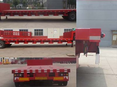 Liyuanda brand automobiles LWY9400TDPXZ Low flatbed semi-trailer