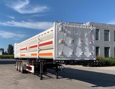 Xiangli  XLZ9390GGY Hydraulic sub station high-pressure gas long pipe semi-trailer