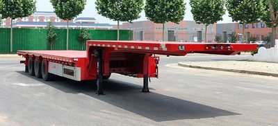 Hongya  GNT9400TDP Low flatbed semi-trailer