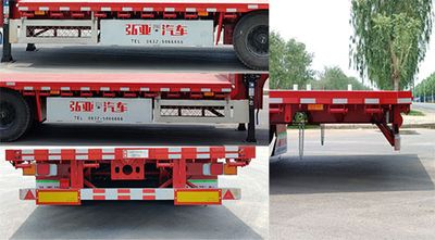 Hongya  GNT9400TDP Low flatbed semi-trailer