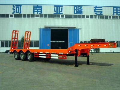 Yalong  YMK9300TDP Low flatbed semi-trailer