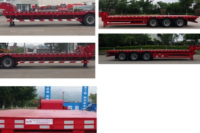 Fushi  LFS9400TDP Low flatbed semi-trailer