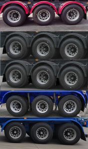 Tonghua  THT9402GFLF Aluminum alloy medium density powder material transportation semi-trailer