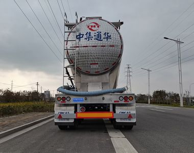 Tonghua  THT9402GFLF Aluminum alloy medium density powder material transportation semi-trailer