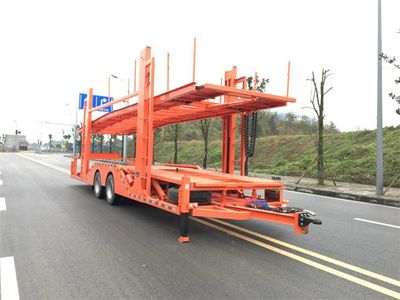 Guotong brand automobiles CDJ9171TCL Central axle vehicle transport trailer