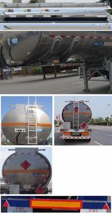 Tonghua  THT9400GYYA Aluminum alloy oil transport semi-trailer