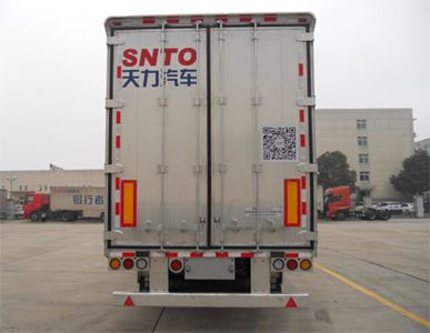 Shengtong brand automobile CSH9405XXY Aluminum alloy box transport semi-trailer