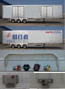 Shengtong brand automobile CSH9405XXY Aluminum alloy box transport semi-trailer