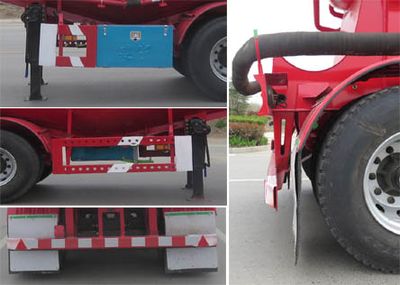 Jianyu brand automobile YFZ9400GFL38A Medium density powder material transportation semi-trailer