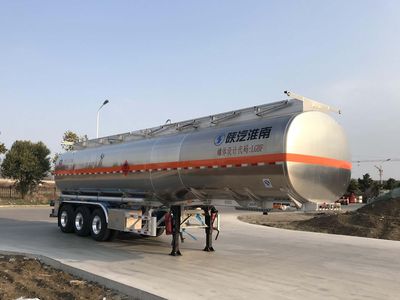 Shaanxi Automobile SHN9400GRYP460 Aluminum alloy flammable liquid tank transport semi-trailer