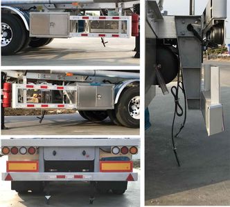 Shaanxi Automobile SHN9400GRYP460 Aluminum alloy flammable liquid tank transport semi-trailer