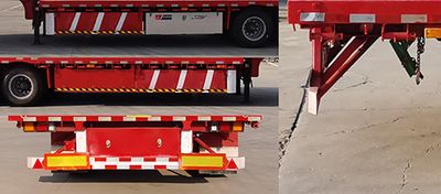 Tongtai Dingsheng brand automobiles TZL9400TDP Low flatbed semi-trailer