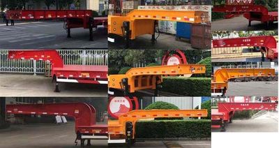 Huajun  ZCZ9391TDPH Low flatbed semi-trailer