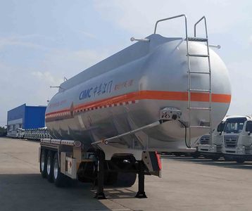 CIMC ZJV9401GRYJM Aluminum alloy flammable liquid tank transport semi-trailer