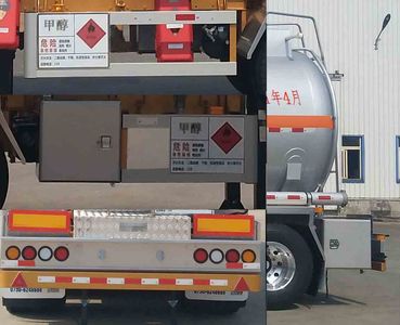 CIMC ZJV9401GRYJM Aluminum alloy flammable liquid tank transport semi-trailer