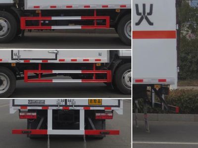 Jiangte brand automobiles JDF5127XRQE6 Flammable gas box transport vehicle