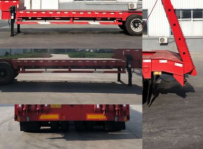 Dezhu  HDZ9400TDPXZ Low flatbed semi-trailer