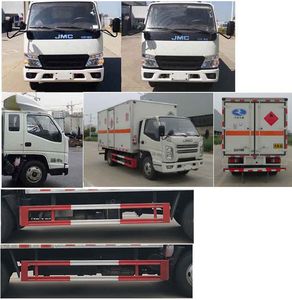 Huatong brand automobiles HCQ5041XRQJX6 Flammable gas box transport vehicle