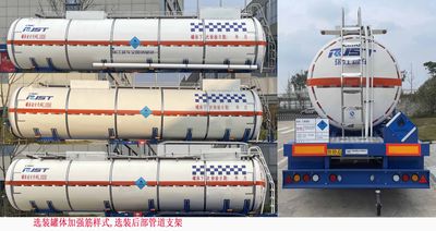 Ruijiang  WL9405GRYD28Y Flammable liquid tank transport semi-trailer