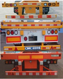 CIMC ZJV9408TJZSZ Container transport semi-trailer