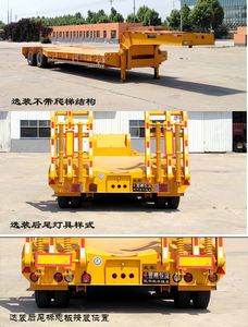 Chenlu  LJT9352TDP Low flatbed semi-trailer