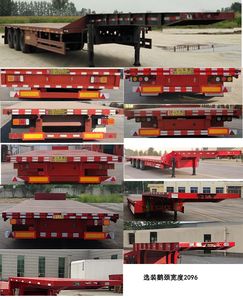 Longen  LHE9402TDP Low flatbed semi-trailer