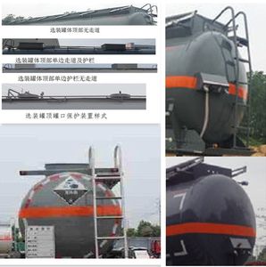 Tianming  TM9408GFWYS2 Tank transport semi-trailer for corrosive substances