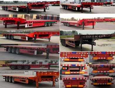 Jiyue  TZZ9400TDP Low flatbed semi-trailer