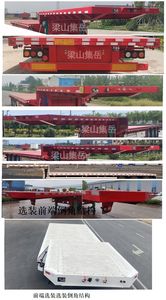 Jiyue  TZZ9400TDP Low flatbed semi-trailer