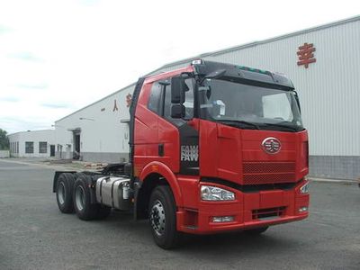 Jiefang Automobile CA4220P66K2T2AE Flat head diesel semi-trailer tractor