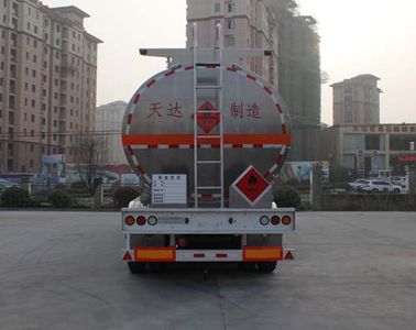 Wanqi Automobile CTD9402GYY Aluminum alloy oil transport semi-trailer