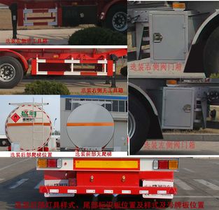 Shengrun  SKW9400GRYT1 Flammable liquid tank transport semi-trailer