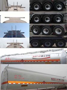 Ruijiang  WL9407GYYC Aluminum alloy oil transport semi-trailer