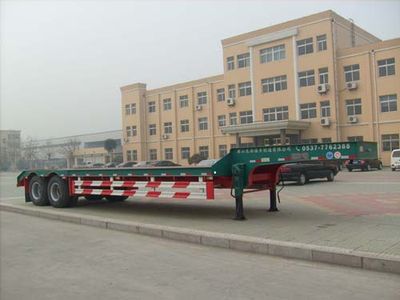 Liangshan Dongyue  CSQ9200TDPA Low flatbed transport semi-trailer