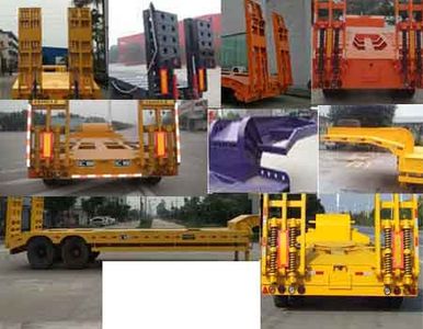 Huilian Automobile HLC9345TDP Low flatbed semi-trailer