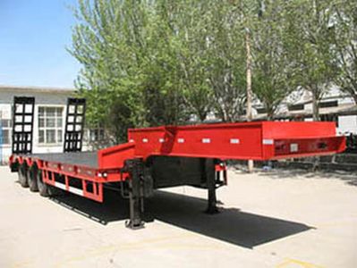 Zhang Tuo license plate car ZTC9403DP Low flatbed semi-trailer