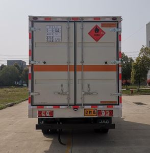 Jianghuai brand automobiles HFC5045XRYS3Z Flammable liquid box transport vehicle