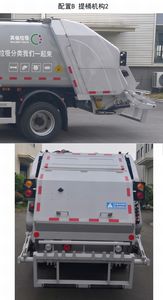 Sanli  CGJ5128ZYSEQBEV Pure electric compression garbage truck