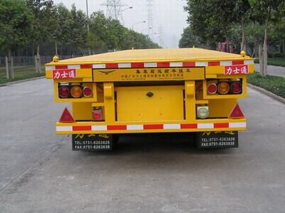 Yue Gong license plate car SGG9381TJZ Container transport semi-trailer