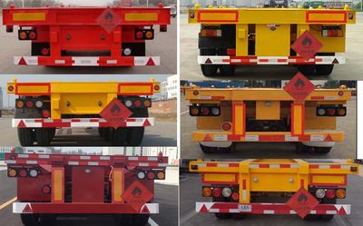 Liangyun brand automobile SLY9350TWY Transport semi-trailer of dangerous goods tank frame